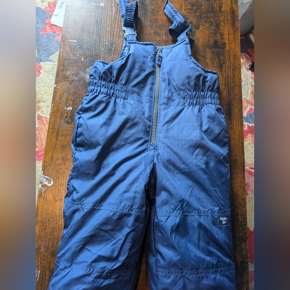 Osh Kosh Kids Navy Snow Suit Overalls Size 2T - Picture 1 of 9